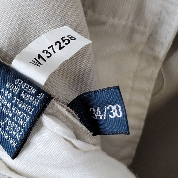 Polo By Ralph Lauren Classic Chino Khakis Tapered Leg Men's Size 34 x 30 - Picture 8 of 13